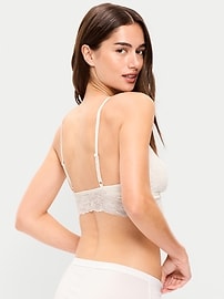 Image number 2 showing, Lace Longline Bralette