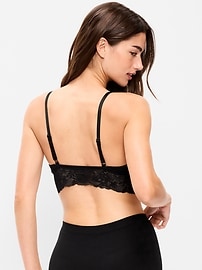 Image number 2 showing, Lace Longline Bralette
