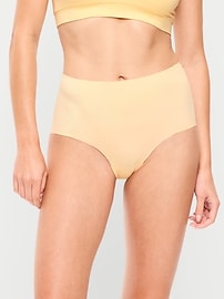 Image number 1 showing, High-Waisted No-Show Brief Underwear