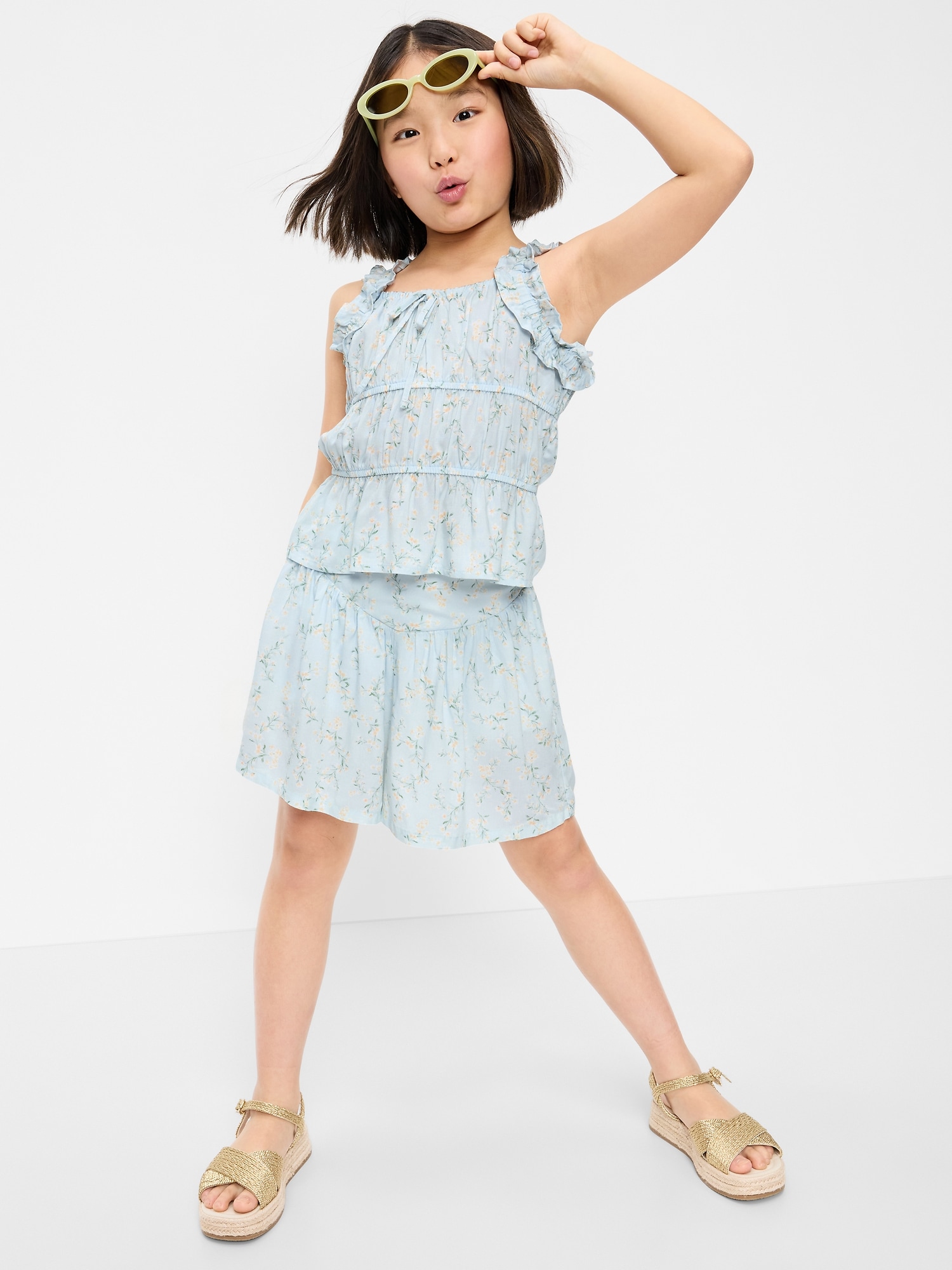 Printed Pull-On Shorts for Girls