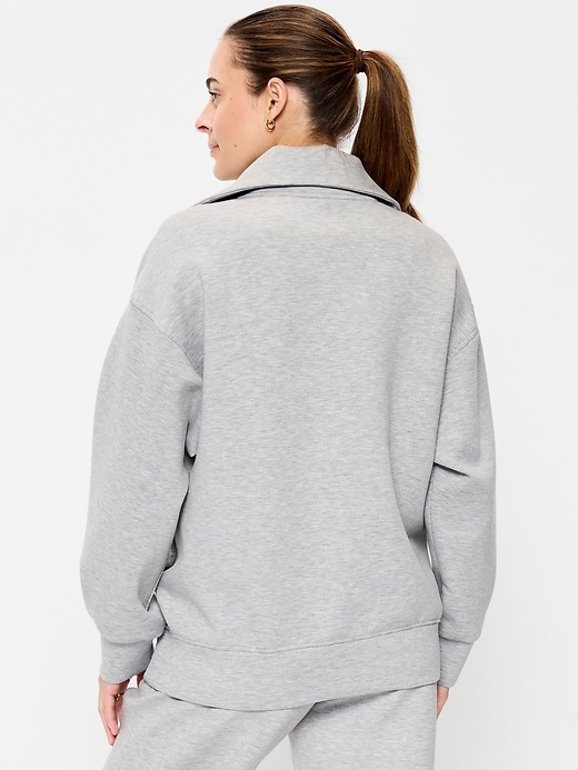 Image number 2 showing, Maternity Bounce Fleece Half-Zip Pullover