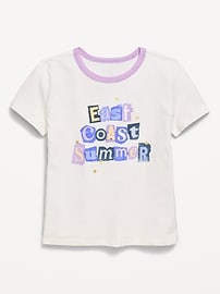 Image number 1 showing, Short-Sleeve Graphic T-Shirt for Girls