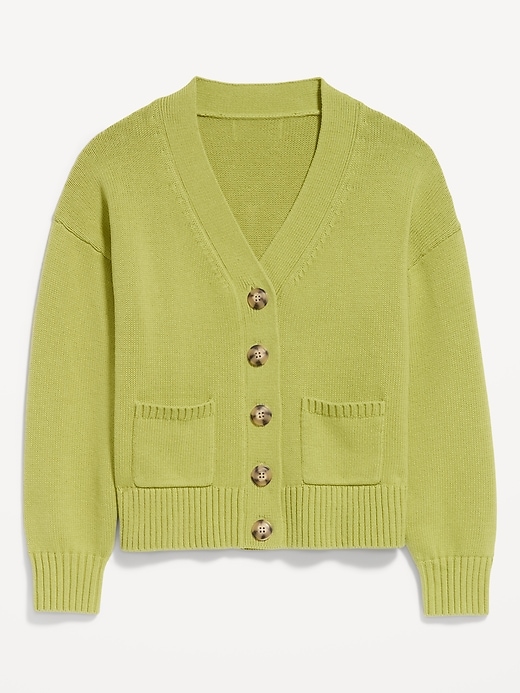 Image number 4 showing, Seaside Cotton V-Neck Cardigan Sweater