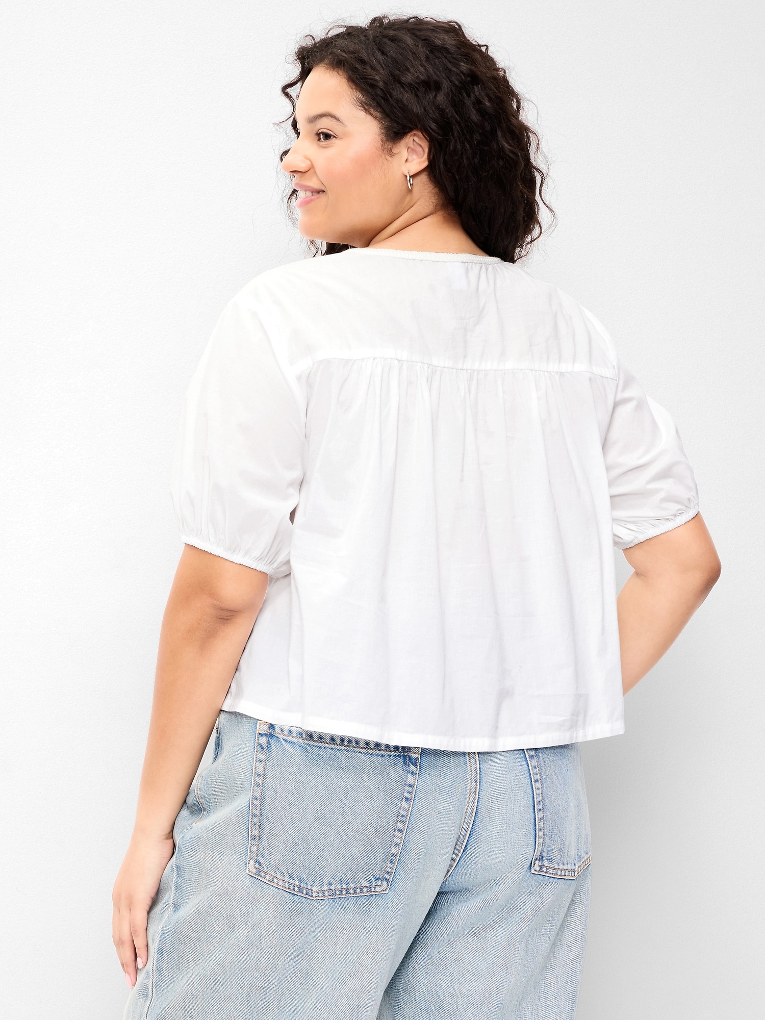 Short-Sleeve Beaded Top