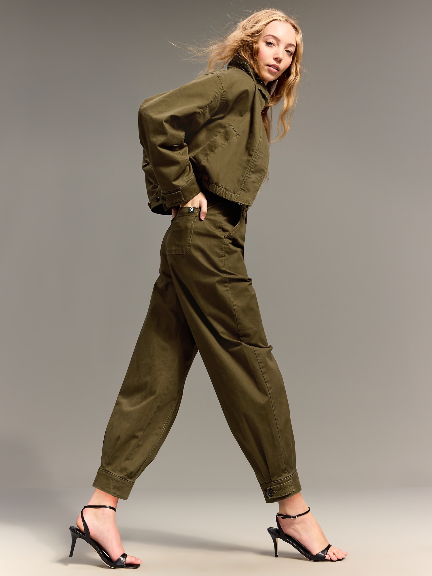 Old Navy x Christopher John Rogers Mock-Neck Bomber Jacket