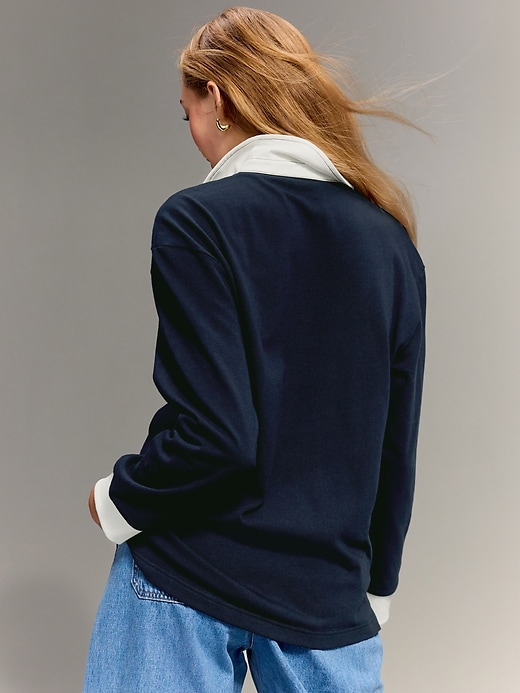 Image number 2 showing, Old Navy x Christopher John Rogers Oversized Rugby Top