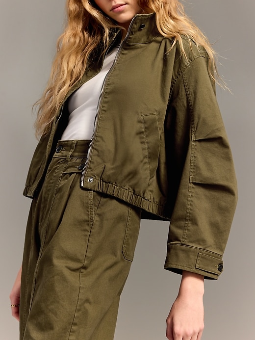 Image number 5 showing, Old Navy x Christopher John Rogers Mock-Neck Bomber Jacket