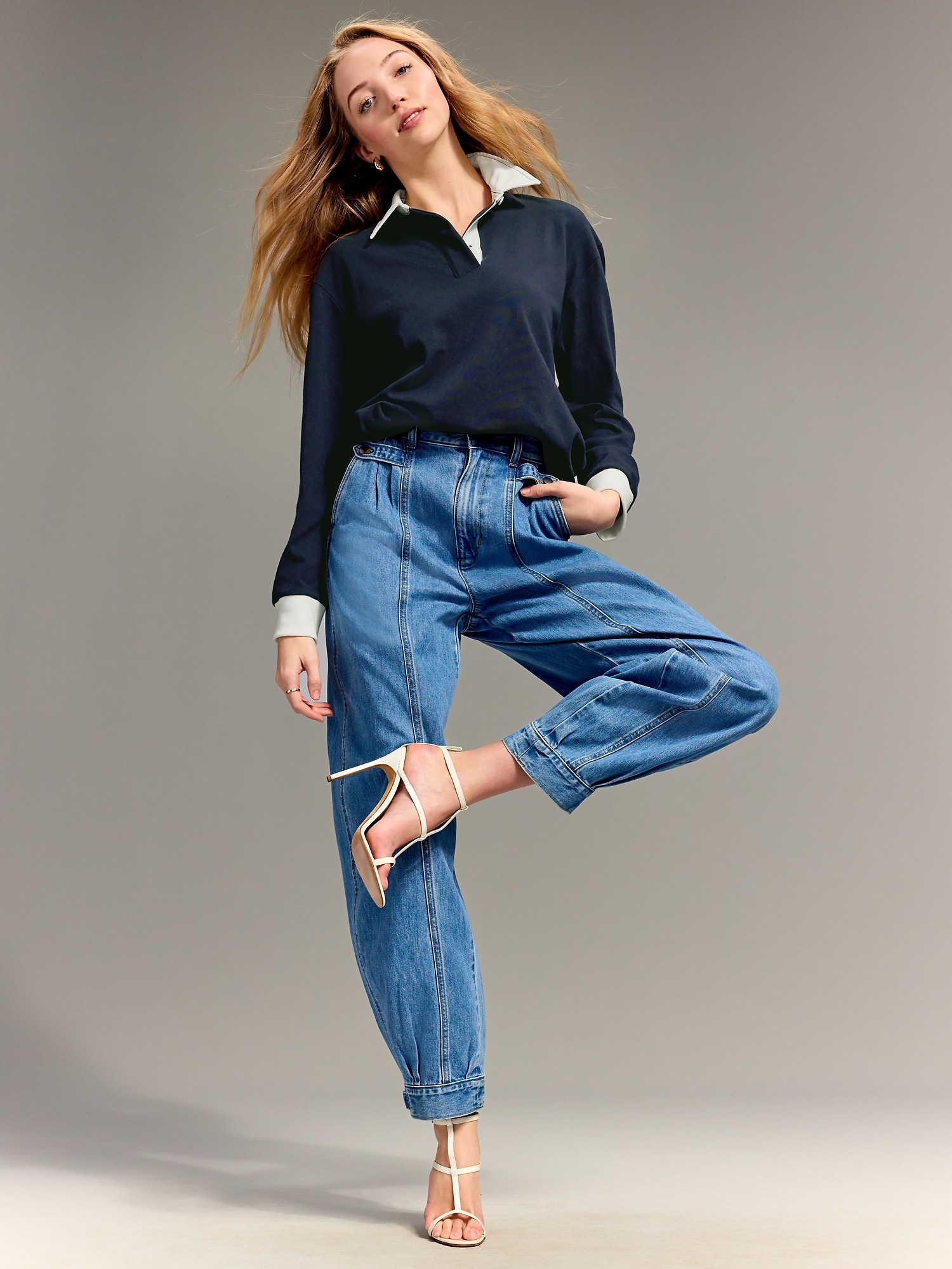 Old Navy x Christopher John Rogers Oversized Rugby Top