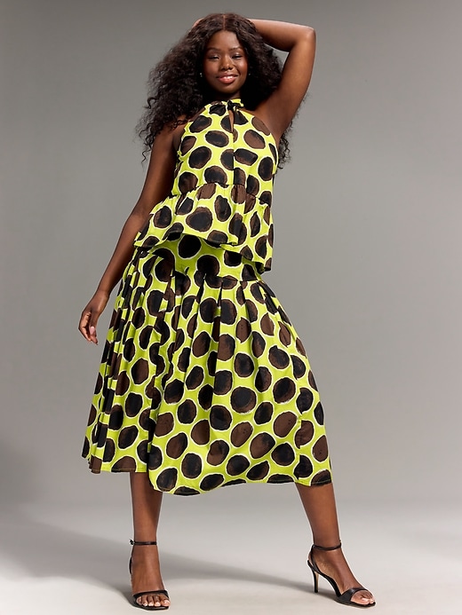 Image number 3 showing, Old Navy x Christopher John Rogers Halter Peplum Top