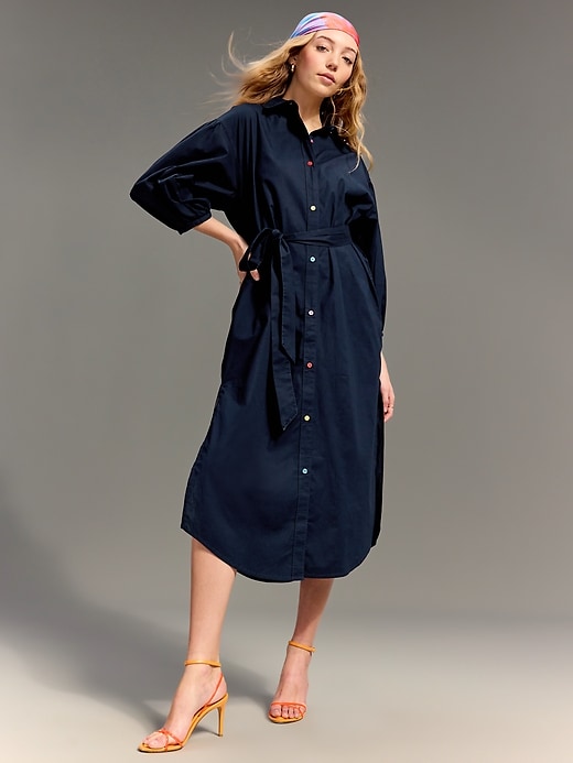 Image number 3 showing, Old Navy x Christopher John Rogers Maxi Shirt Dress