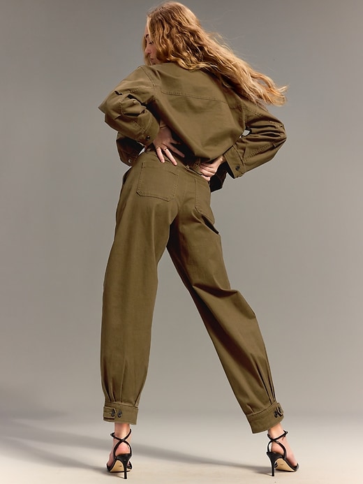 Image number 3 showing, Old Navy x Christopher John Rogers High-Waisted Barrel Pants