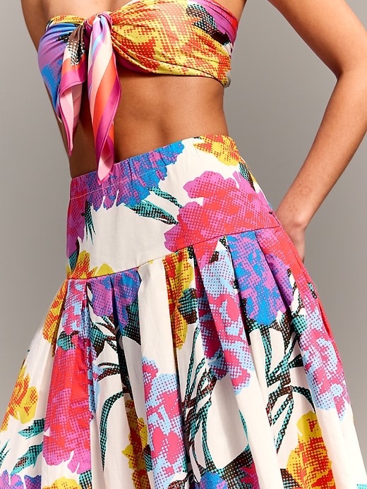 Image number 5 showing, Old Navy x Christopher John Rogers Drop-Waist Midi Skirt