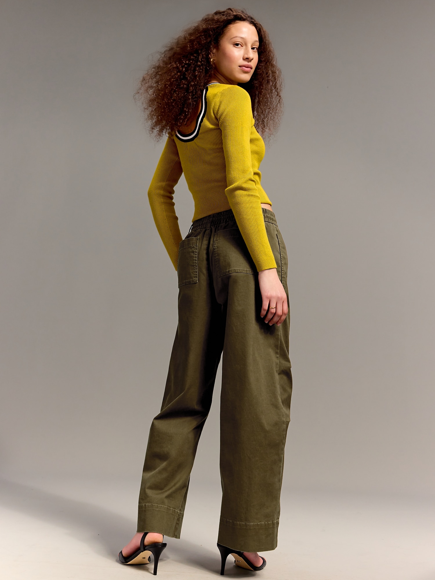 Old Navy x Christopher John Rogers High-Waisted Pull-On Utility Barrel Pants