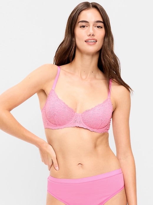 Image number 1 showing, Lace Balconette Bra