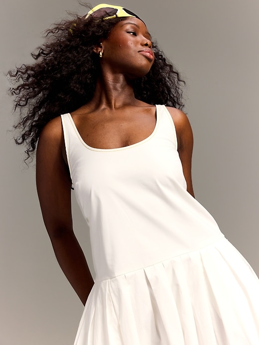 Image number 6 showing, Old Navy x Christopher John Rogers Poplin Drop-Waist Dress