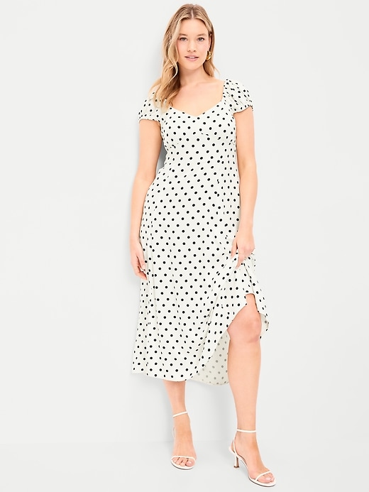 Image number 3 showing, Short-Sleeve Fit & Flare Midi Dress