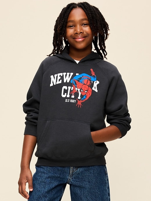 Image number 3 showing, Old Navy x Marvel Spider-Man Oversized Pullover Hoodie for Boys