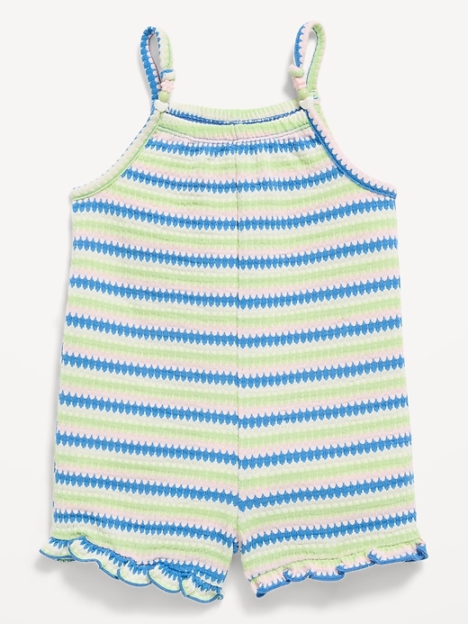 Image number 1 showing, Sleeveless Knit Romper for Toddler Girls