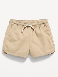 Image number 1 showing, Twill Dolphin-Hem Shorts for Baby