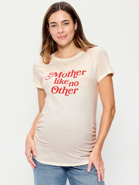 Maternity EveryWear Crew-Neck Graphic T-Shirt