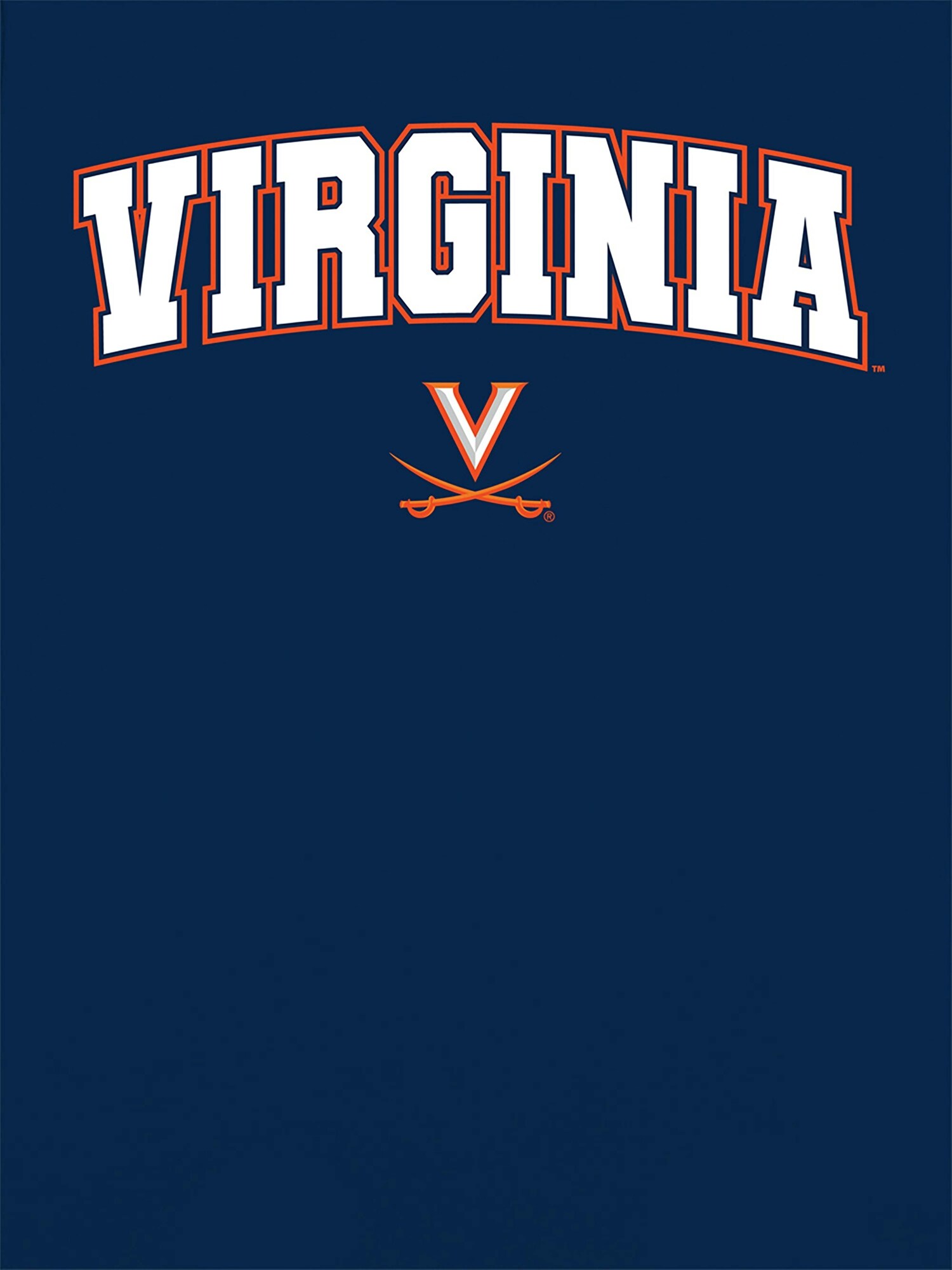 Женская футболка Old Navy University of Virginia Arch Logo Graphic T-Shirt for Women, цвет: Тёмно-синий — фото 2