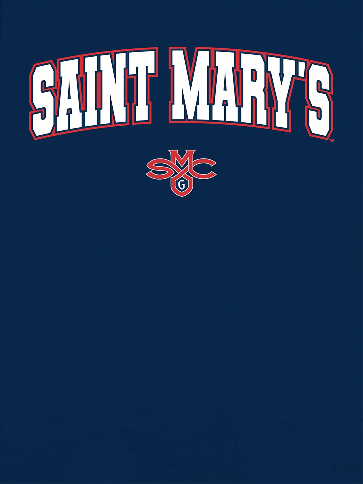 Женская футболка Old Navy Saint Marys College of California Arch Logo Graphic T-Shirt for Women, цвет: Тёмно-синий — фото 2