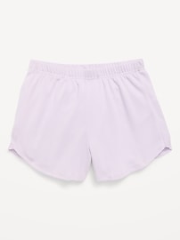 Image number 2 showing, High-Waisted Mesh Dolphin-Hem Shorts for Girls