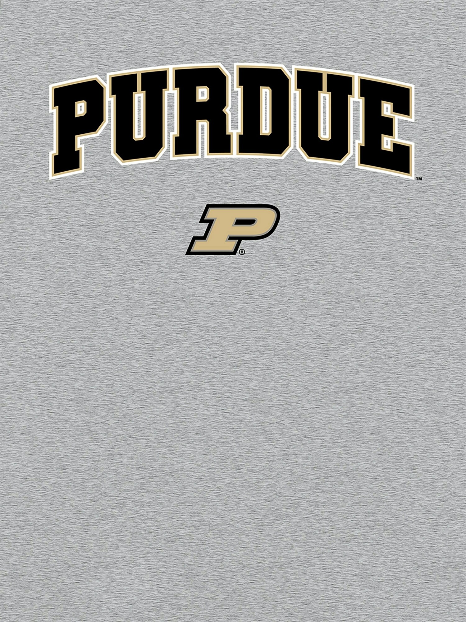 Женская футболка Old Navy Purdue University Arch Logo Graphic T-Shirt for Women, цвет: Меланжевый — фото 2