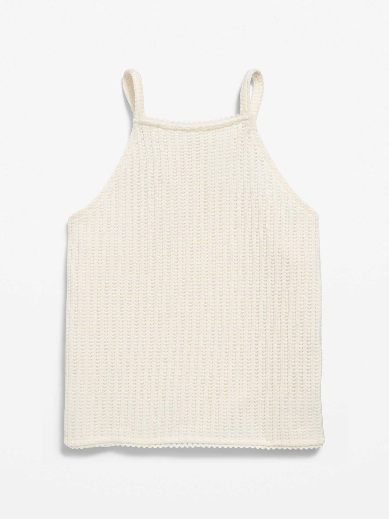 Топ Old Navy Sleeveless Jacquard Knit Top для девочек, цвет: Creme De La Creme — фото 2