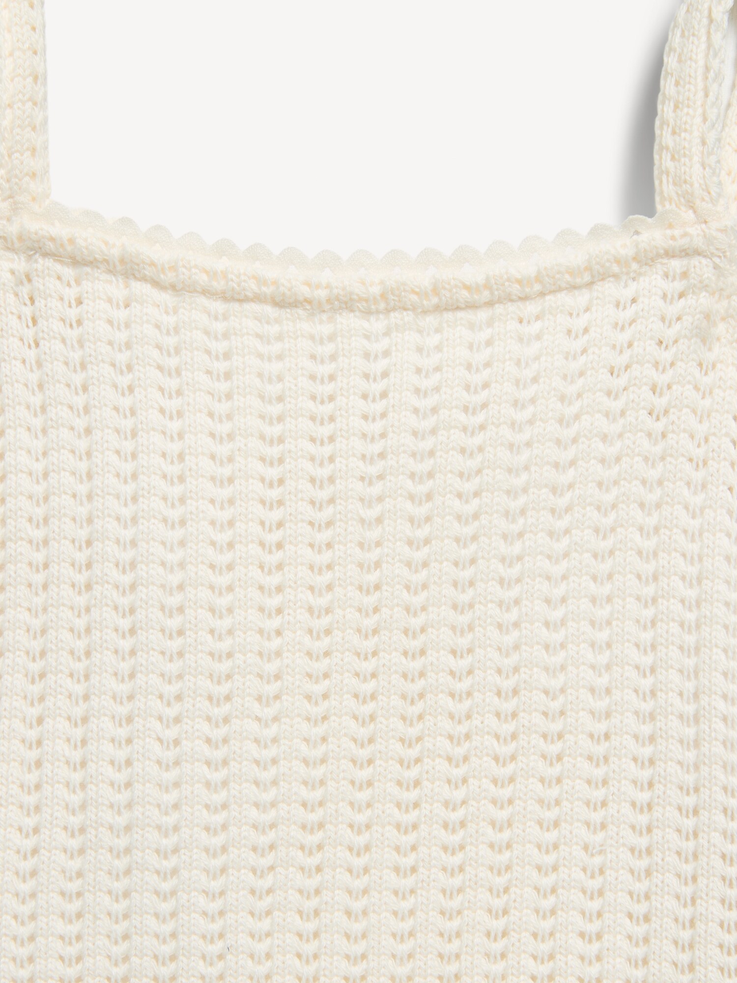 Топ Old Navy Sleeveless Jacquard Knit Top для девочек, цвет: Creme De La Creme — фото 4