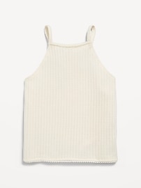 Image number 2 showing, Sleeveless Jacquard Knit Top for Girls