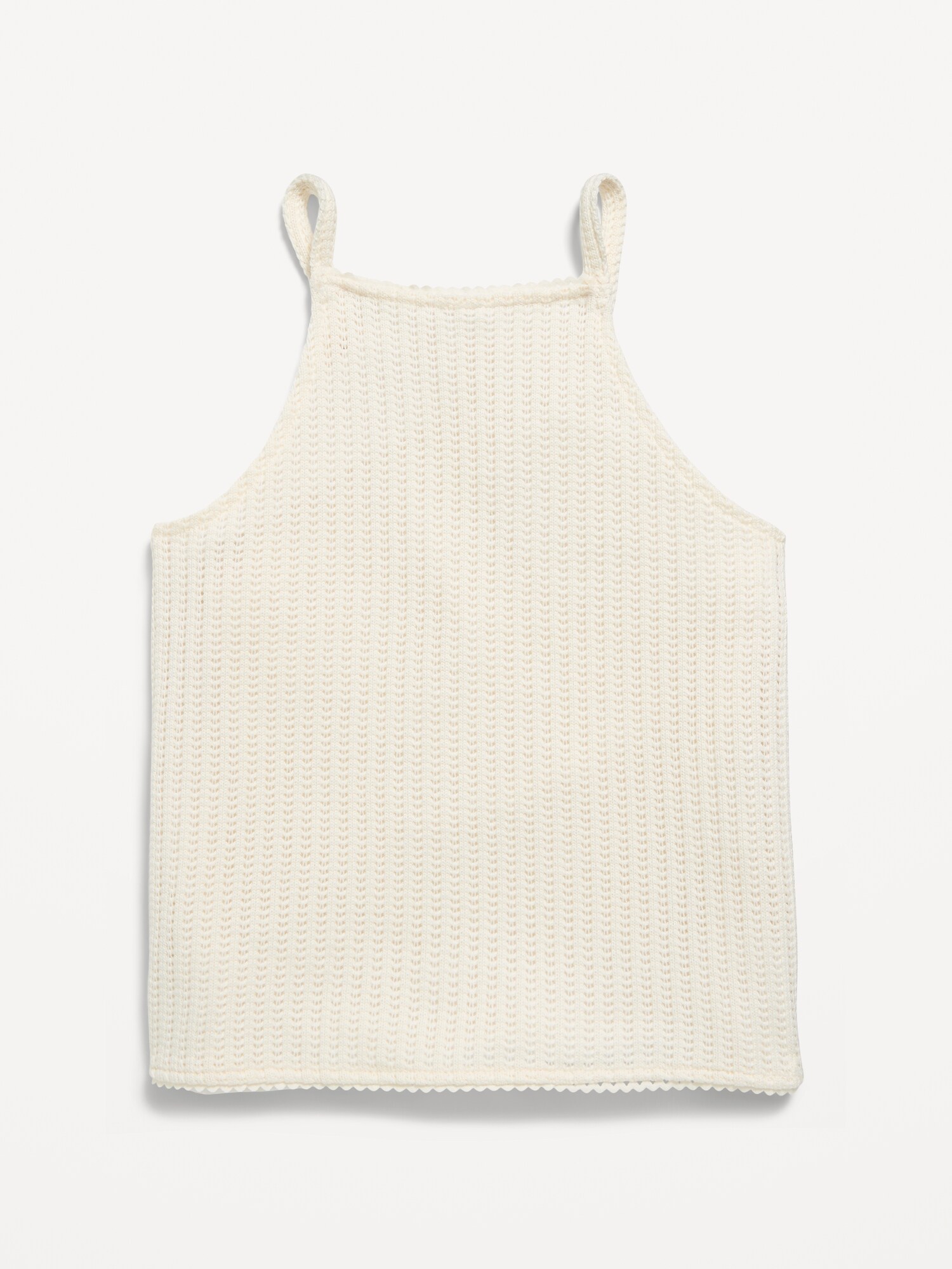 Топ Old Navy Sleeveless Jacquard Knit Top для девочек, цвет: Creme De La Creme — фото 3