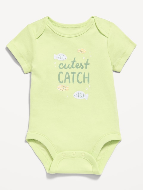 Short-Sleeve Graphic Bodysuit for Baby