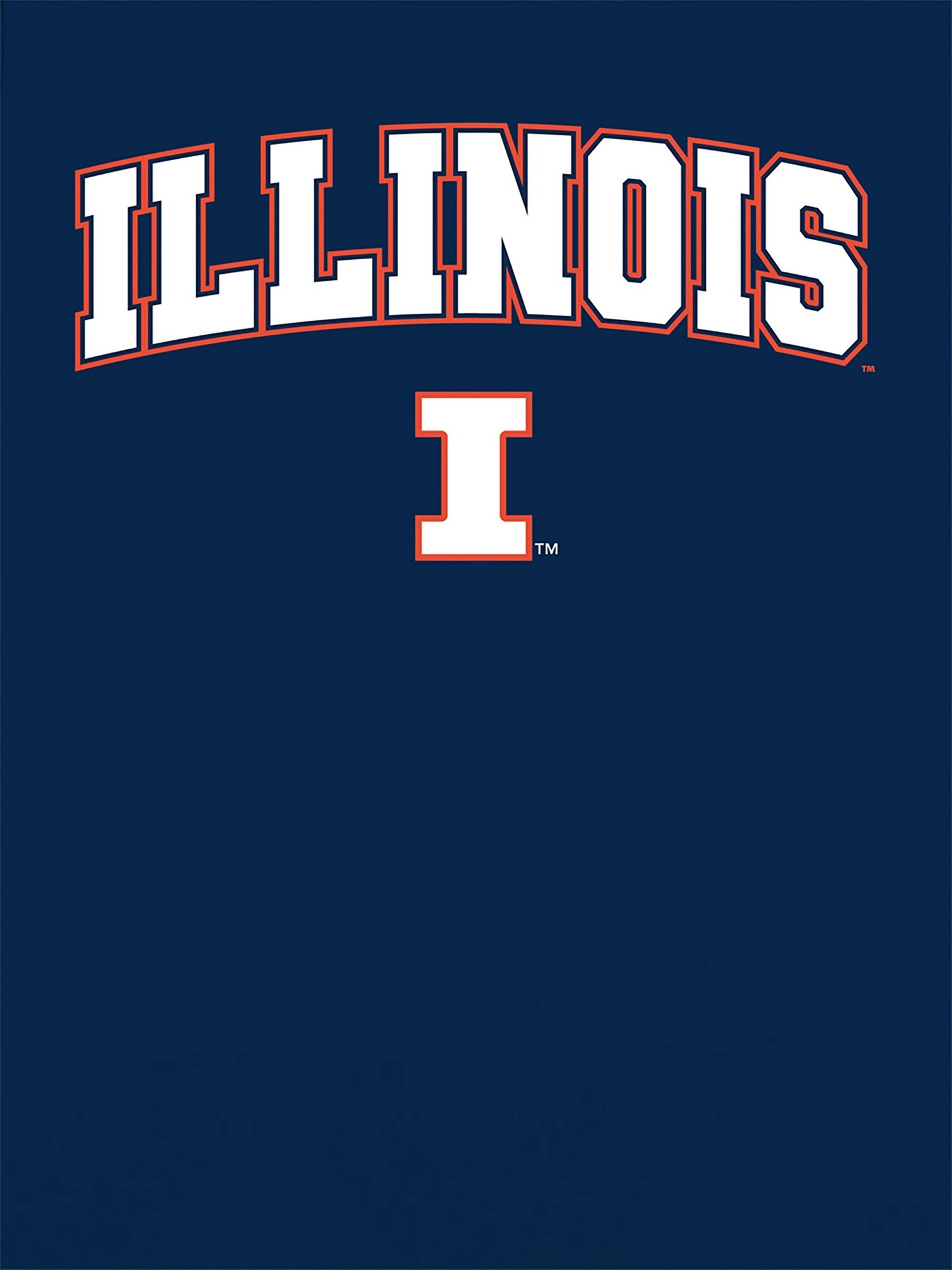 Женская футболка Old Navy University of Illinois Arch Logo Graphic T-Shirt for Women, цвет: Тёмно-синий — фото 2