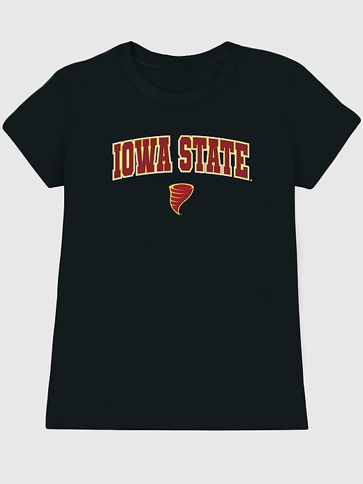 Image number 1 showing, Iowa State University Arch Logo Black Graphic T-Shirt for Women