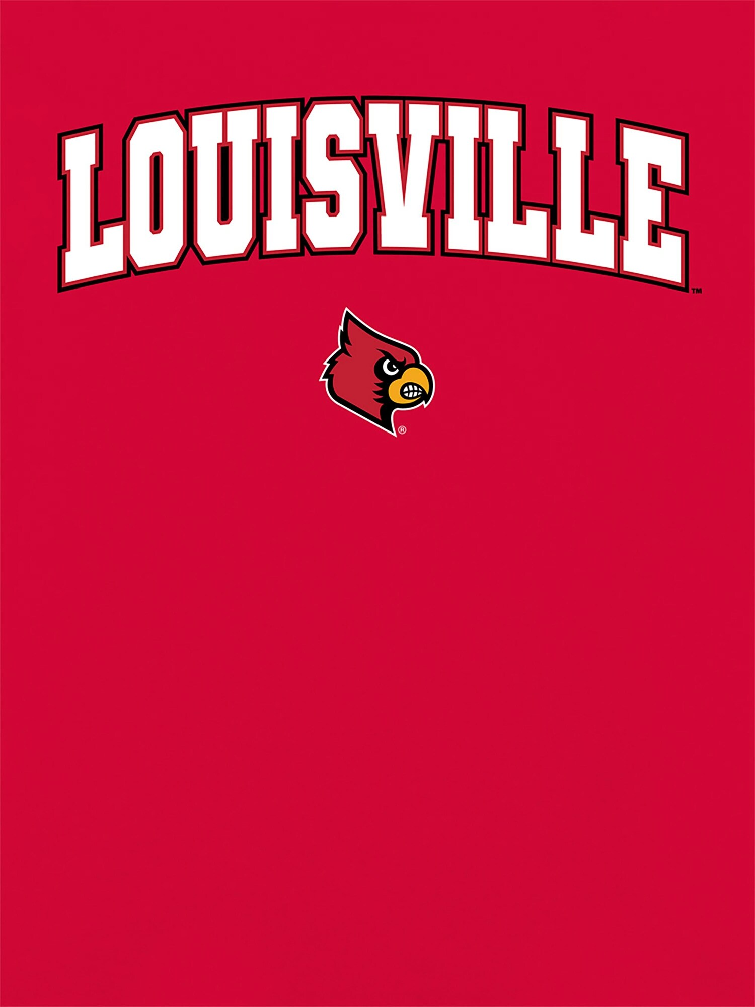 Женская футболка Old Navy University of Louisville Arch Logo Graphic T-Shirt for Women, цвет: Красный — фото 2