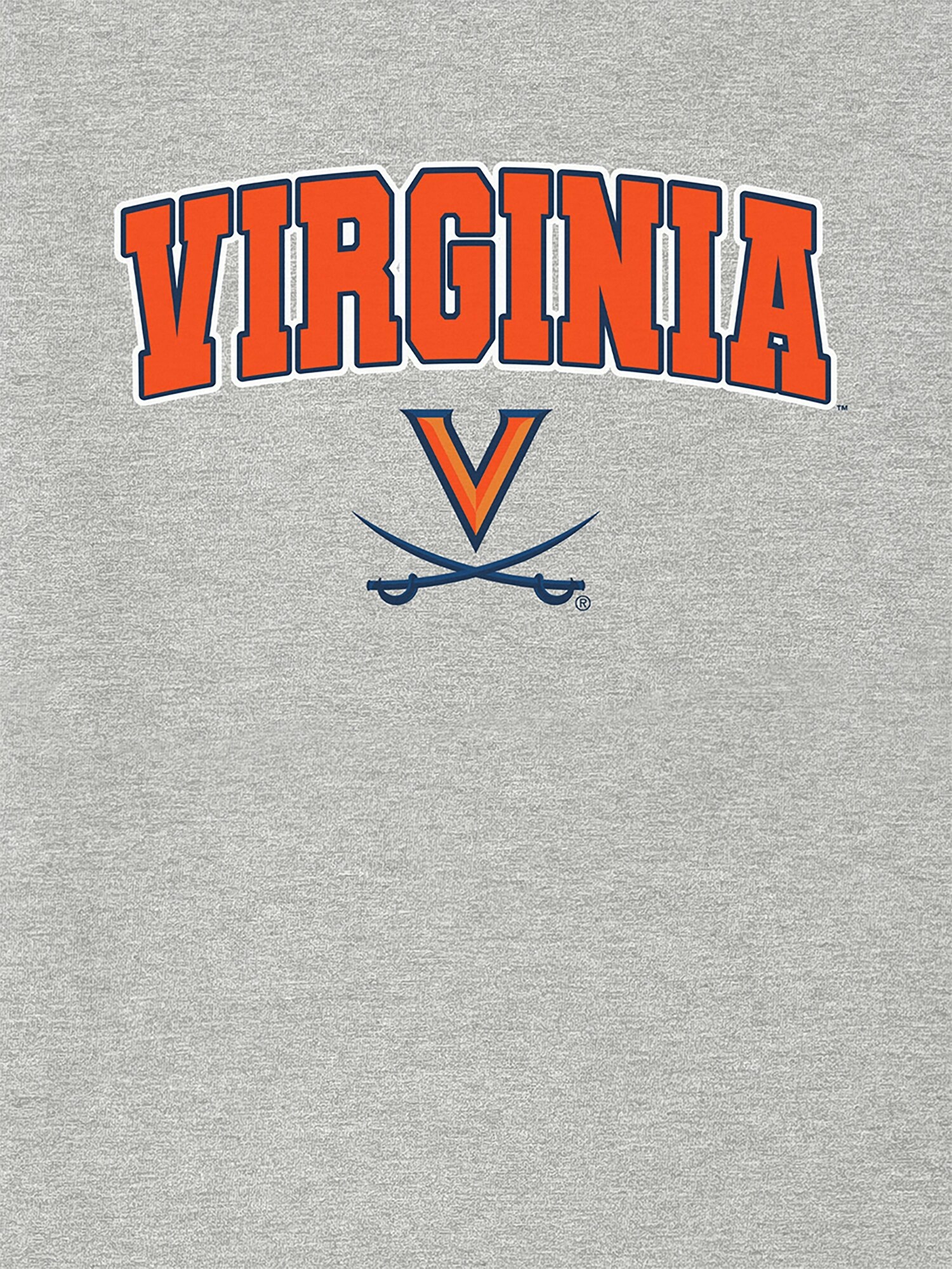 Мужская футболка Old Navy University of Virginia Arch Logo Graphic T-Shirt for Men, цвет: Меланжевый — фото 2