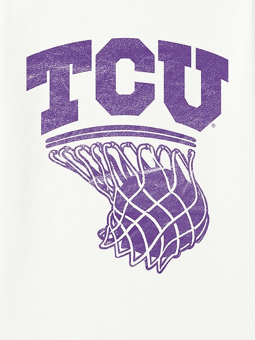 Image number 2 showing, Texas Christian University Basketball Hoop Graphic T-Shirt for Men