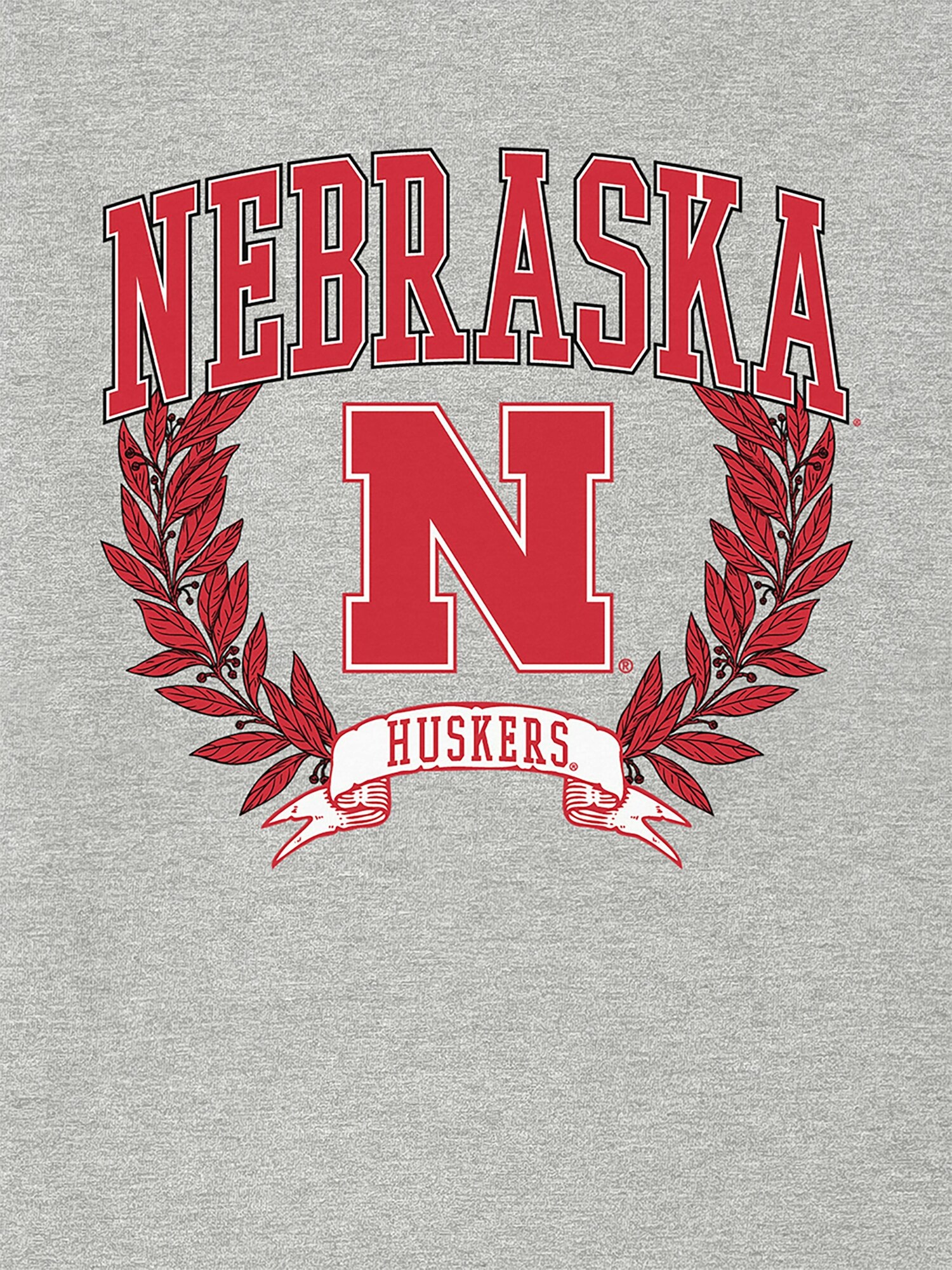 Мужская футболка Old Navy University of Nebraska Laurels Graphic T-Shirt for Men, цвет: Меланжевый — фото 2
