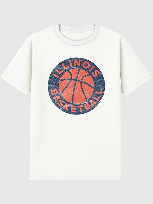 Image number 1 showing, University of Illinois Illinois Circle Basketball Graphic T-Shirt for Men