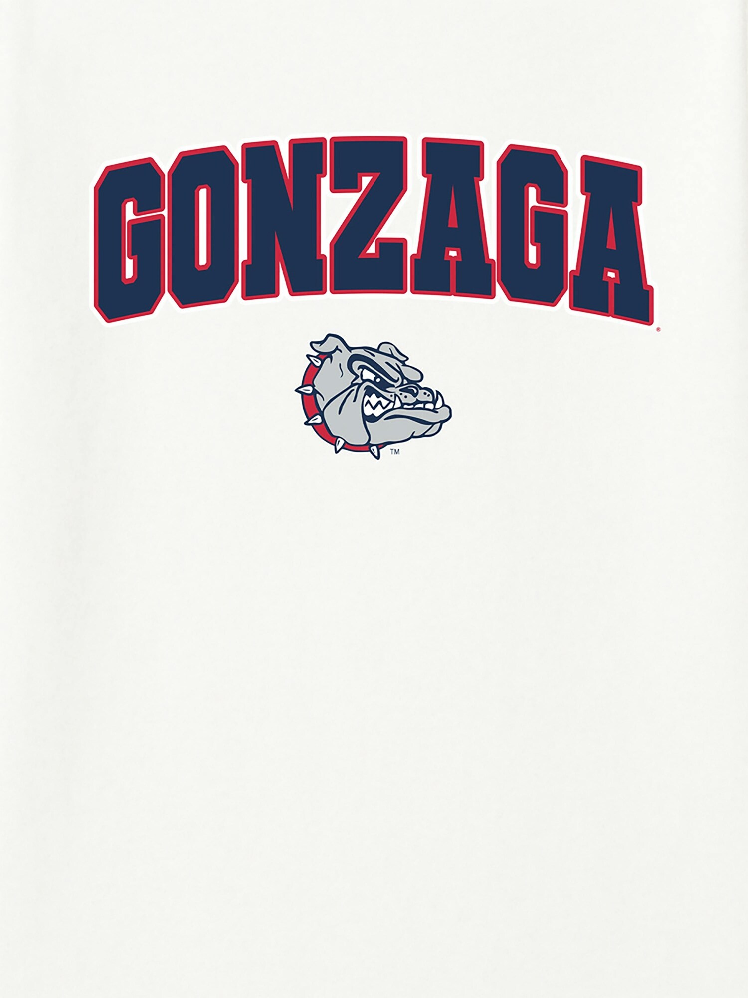 Мужская футболка Old Navy Gonzaga University Arch Logo Graphic T-Shirt for Men, цвет: Белый — фото 2
