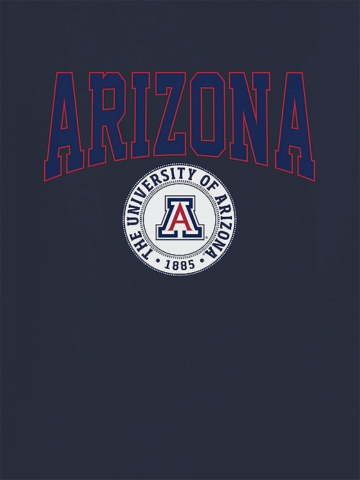 Image number 2 showing, University of Arizona Collegiate Seal Dark Graphic T-Shirt for Men