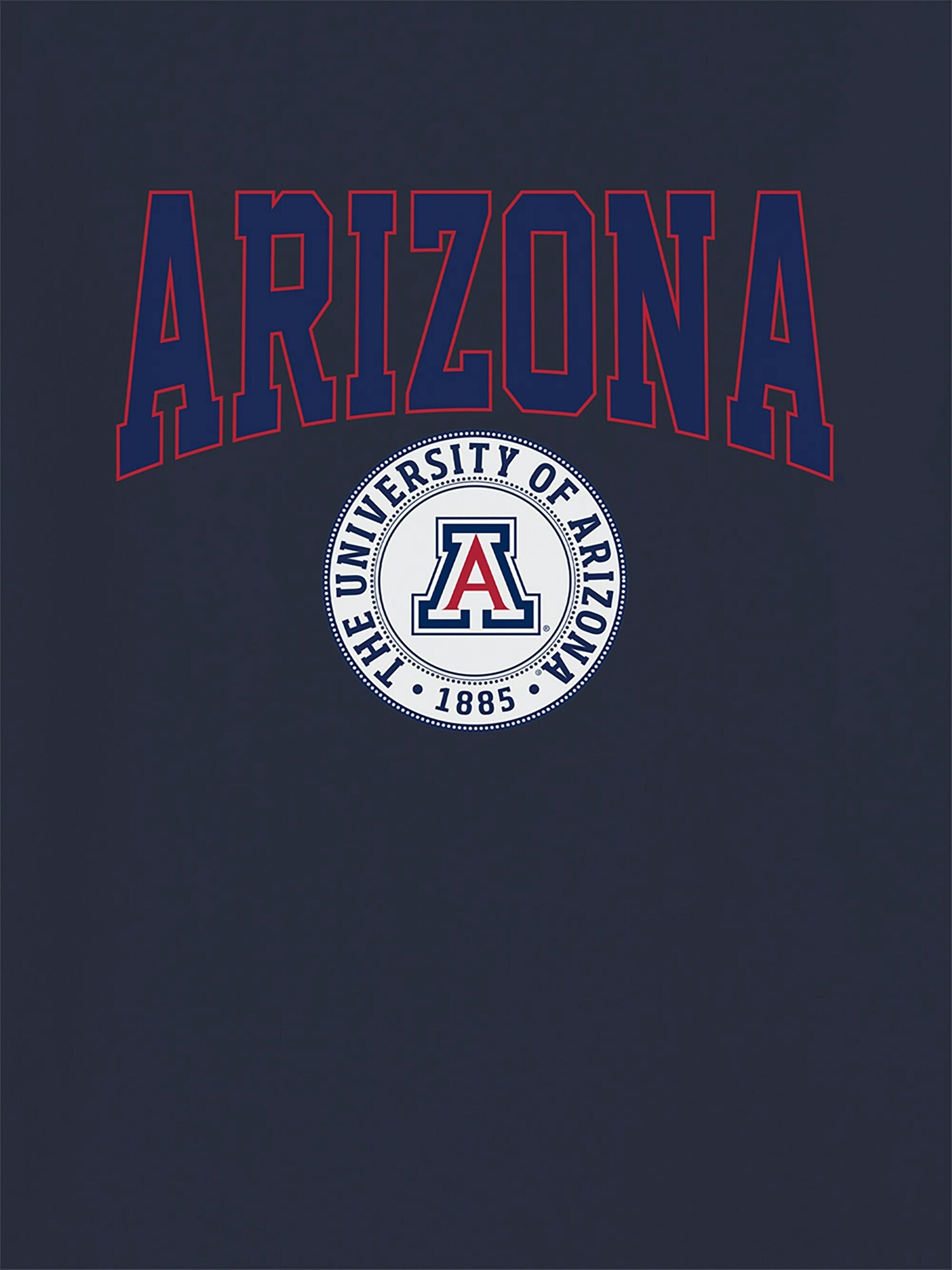 Мужская футболка Old Navy University of Arizona Collegiate Seal Dark Graphic T-Shirt for Men, цвет: Тёмно-синий — фото 2
