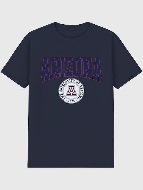 University of Arizona Collegiate Seal Dark Graphic T-Shirt for Men