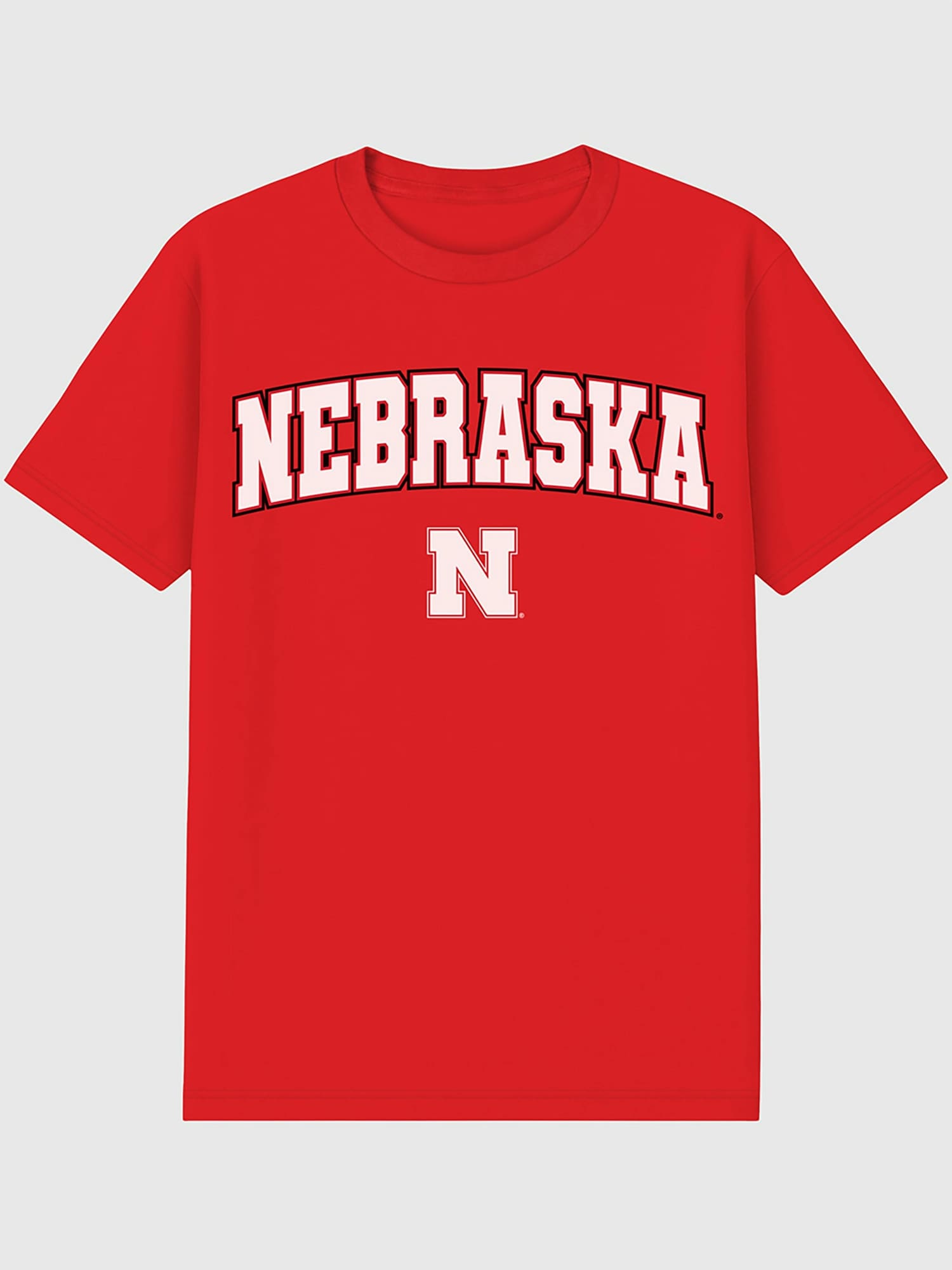 Мужская футболка Old Navy University of Nebraska Arch Logo Graphic T-Shirt for Men, цвет: Красный