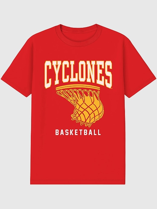 Iowa State University Basketball Hoop Graphic T-Shirt for Men