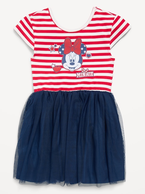 Disney© Minnie Mouse Short-Sleeve Tutu Dress for Toddler Girls