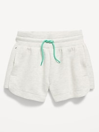 Image number 4 showing, Bounce Fleece High-Waisted Shorts for Girls