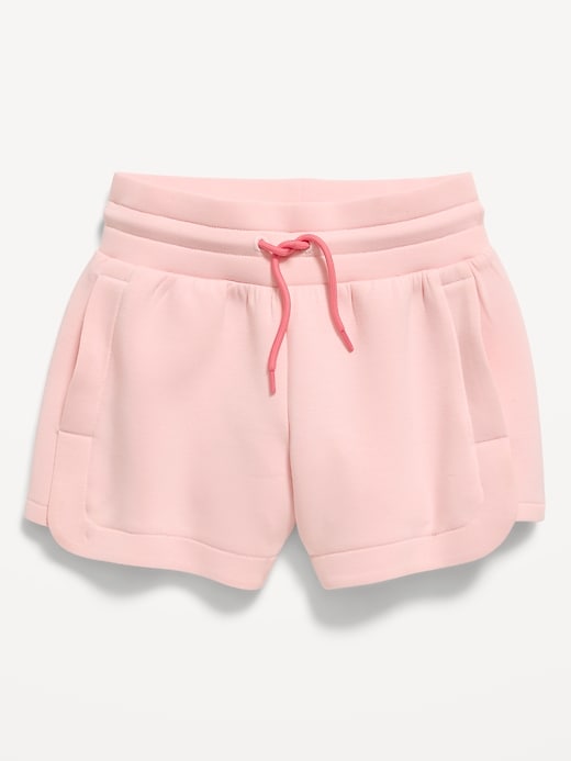 Image number 4 showing, Bounce Fleece High-Waisted Shorts for Girls