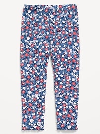 Image number 1 showing, Printed Rib-Knit Full-Length Leggings for Toddler Girls